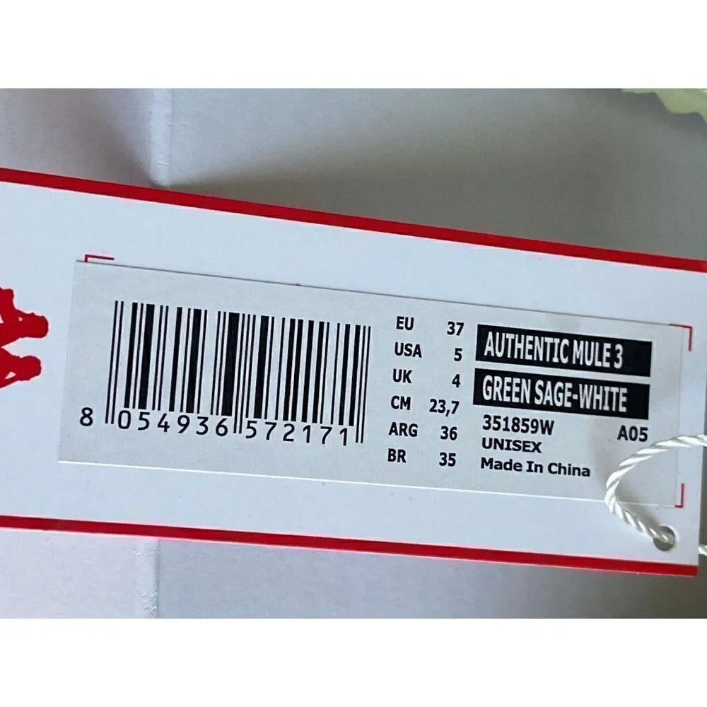 KAPPA Authentic MULE 3 Slip On Sandals Sage Green Unisex Men’s Sz 5 Women’s 6.5 - Picture 4 of 9